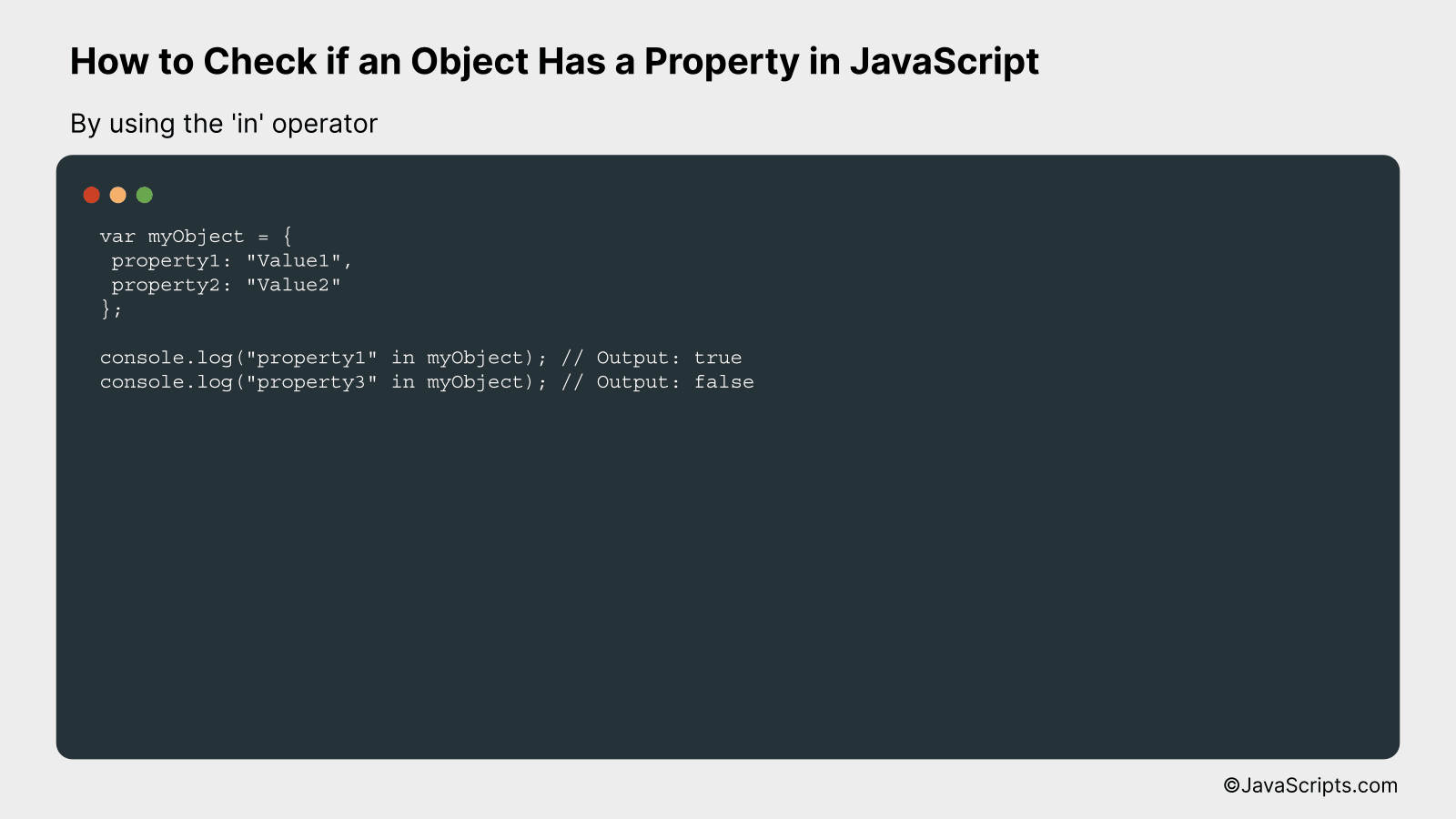By using the 'in' operator